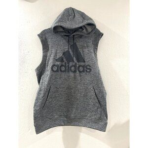 Adidas Hoodie Mens Gray Sleeveless clima warn Athletic Sport size M team issue